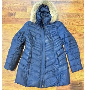 Marc New York Andrew Marc Women's Down Parka Blue Size M – Removable Hood